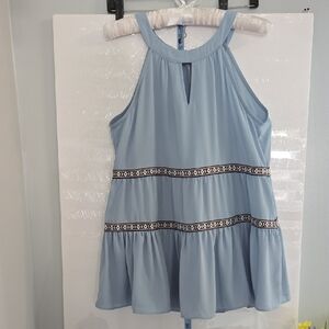 Cato Light Blue Sleeveless Top